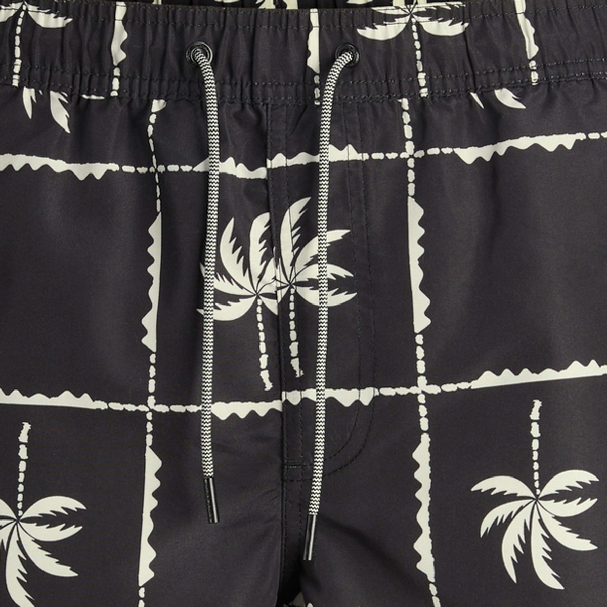 Jack&Jones Badeshorts mit Allover-Print schwarz