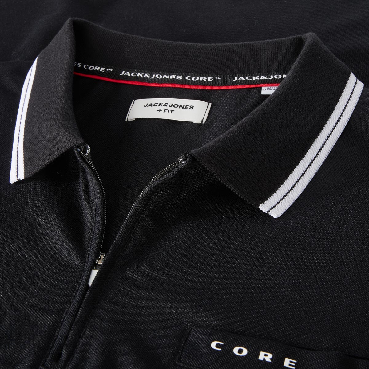 Jack&Jones Poloshirt mit Stretch schwarz
