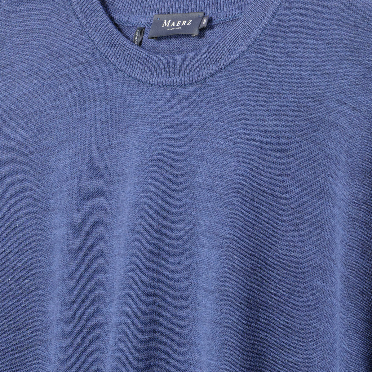 MAERZ MUENCHEN Pullover aus Merinowolle mittelblau