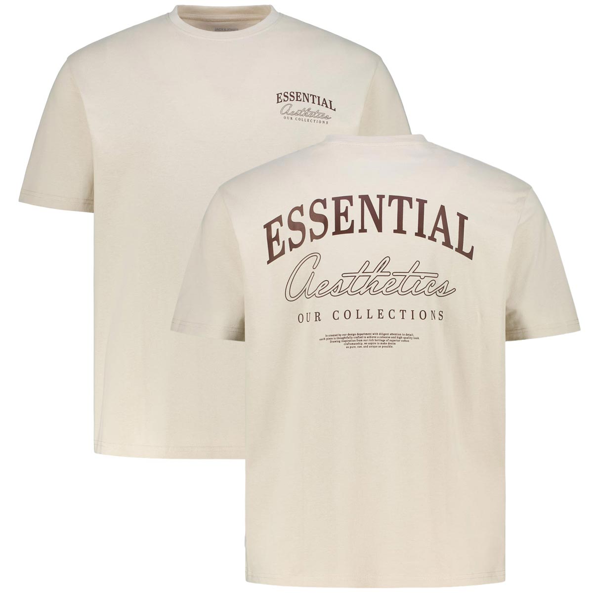 T-Shirt mit Print auf Vorder- und Rückseite
