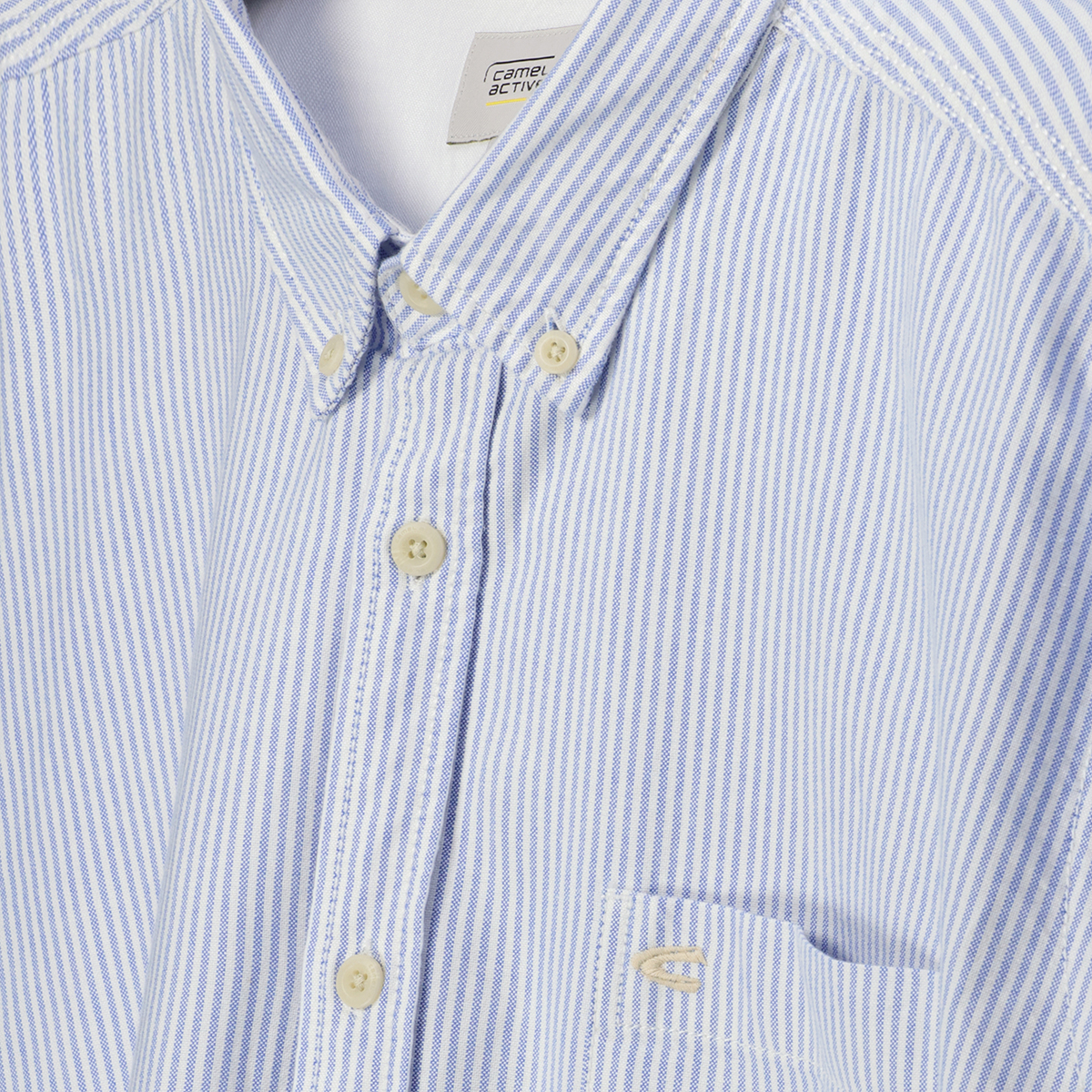 camel active Freizeithemd aus Biobaumwolle blau