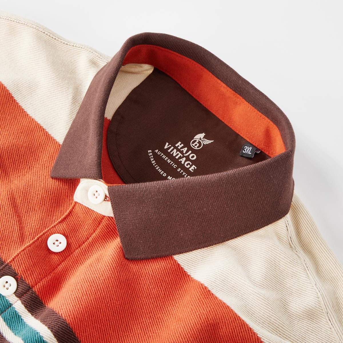 Hajo Polo-Sweatshirt mit Stay Fresh braun