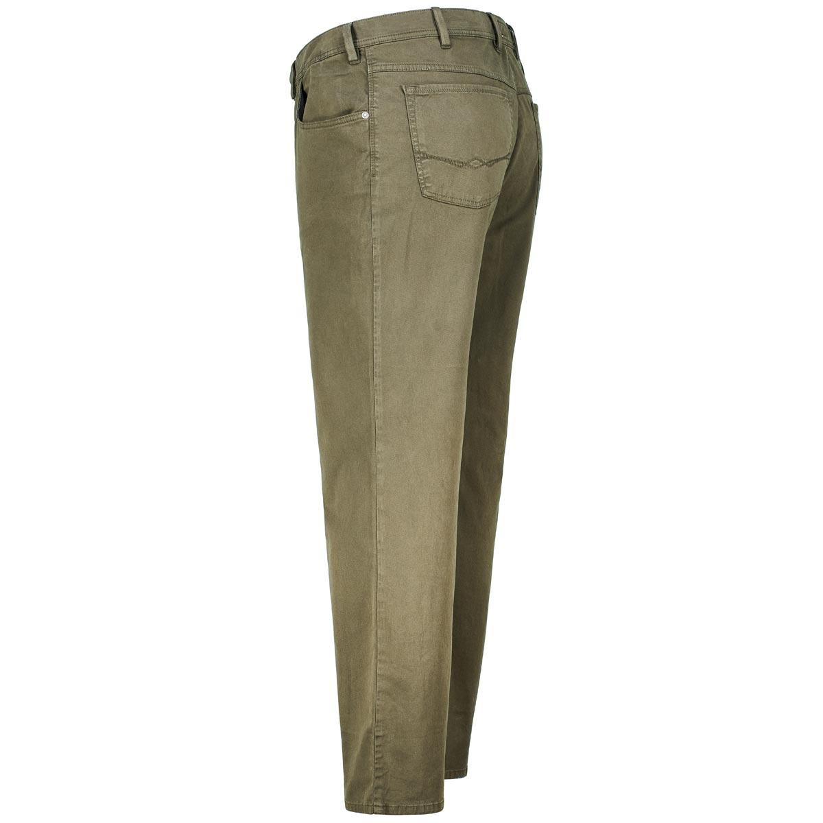 Pioneer Five-Pocket-Hose „Peter“ mit Stretch, Loose Fit oliv