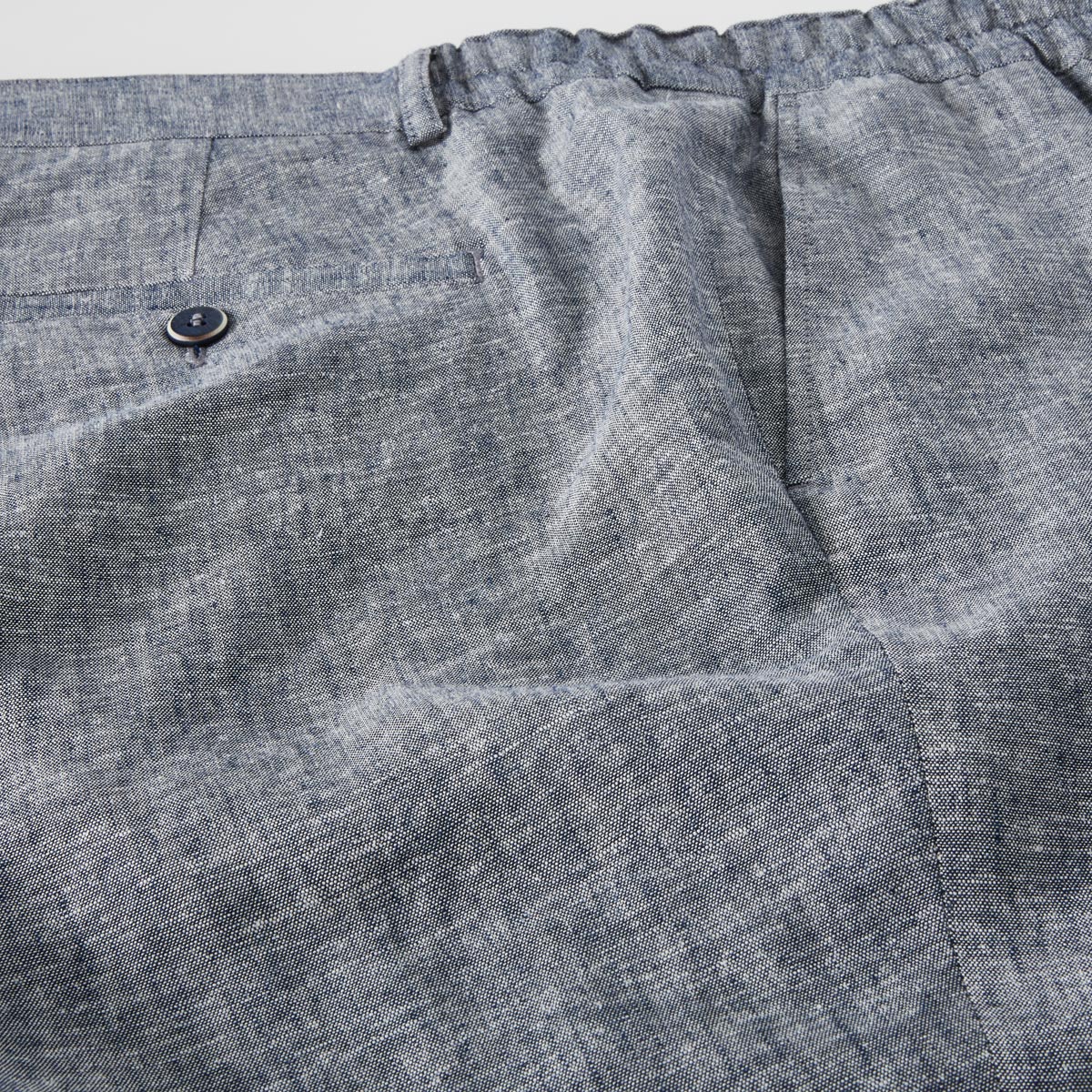 Weis Chino mit Leinen "Tyson D", Regular Fit blau