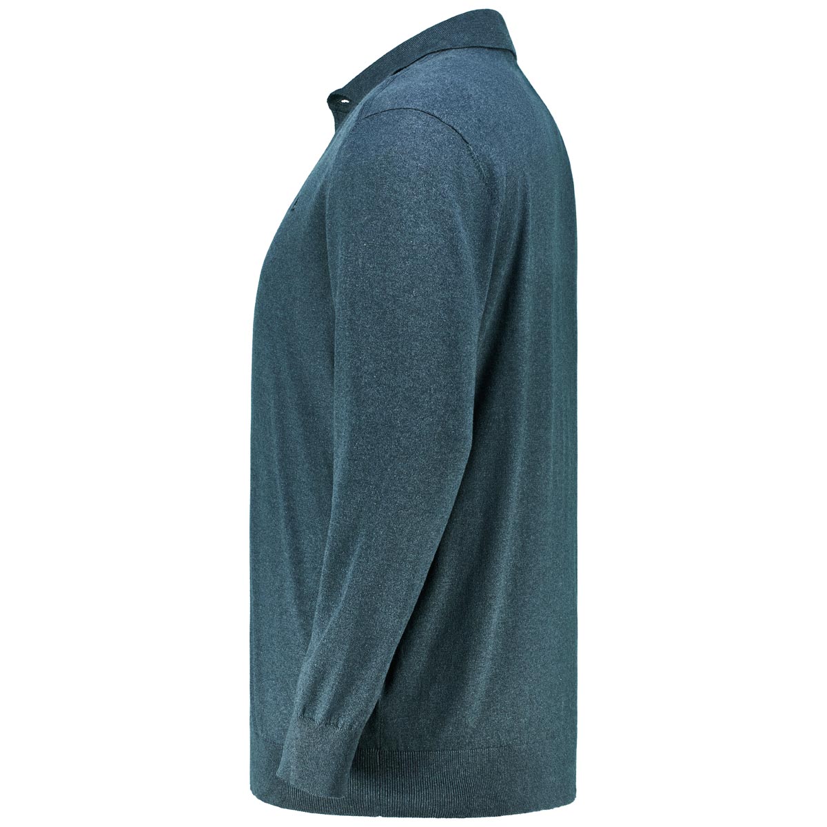 Lerros Polo-Pullover aus Baumwollstrick dunkelgrün