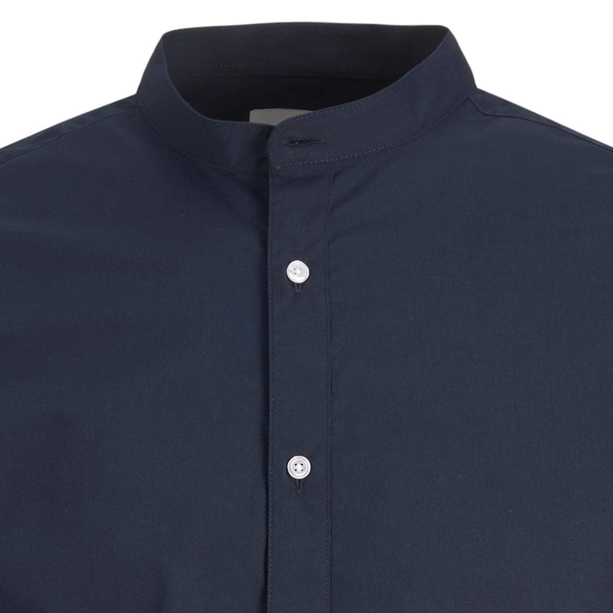 Jack&Jones Freizeithemd im Material-Mix blau