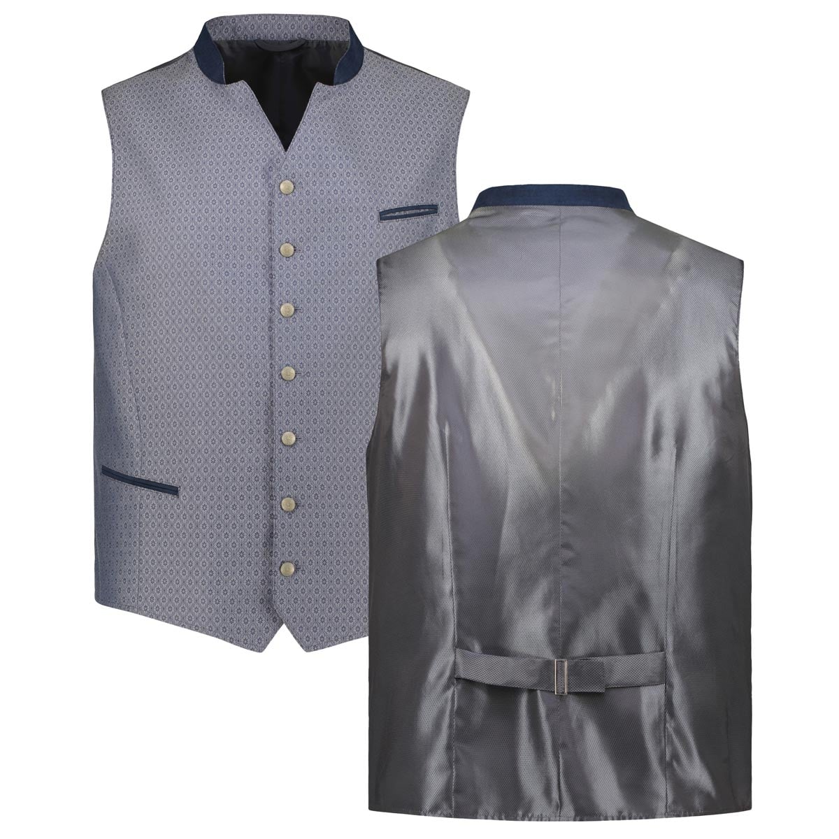 Weis Trachtenweste aus Viskosemischung grau Weis Trachtenweste aus Viskosemischung grau