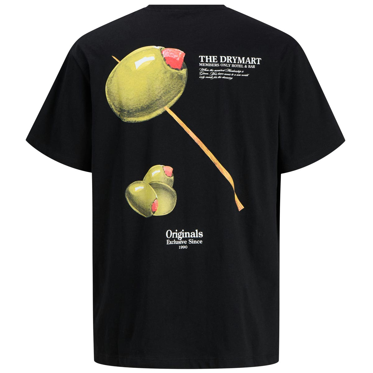 Jack&Jones T-Shirt mit Print auf Vorder- und Rückseite schwarz