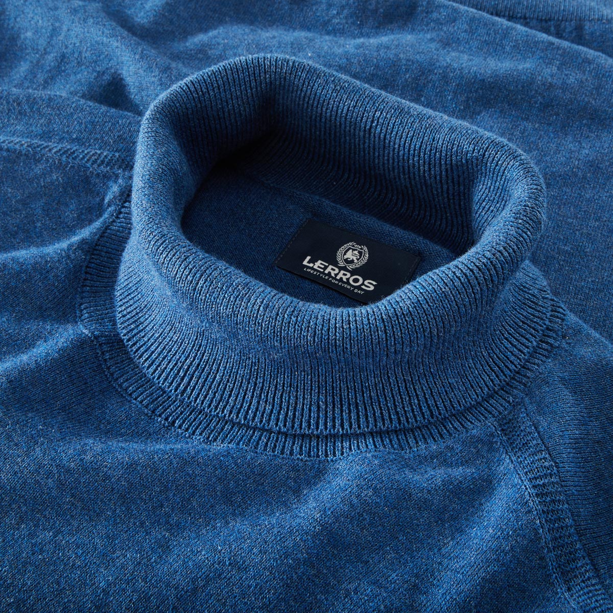 Lerros Pullover aus Baumwolle blau