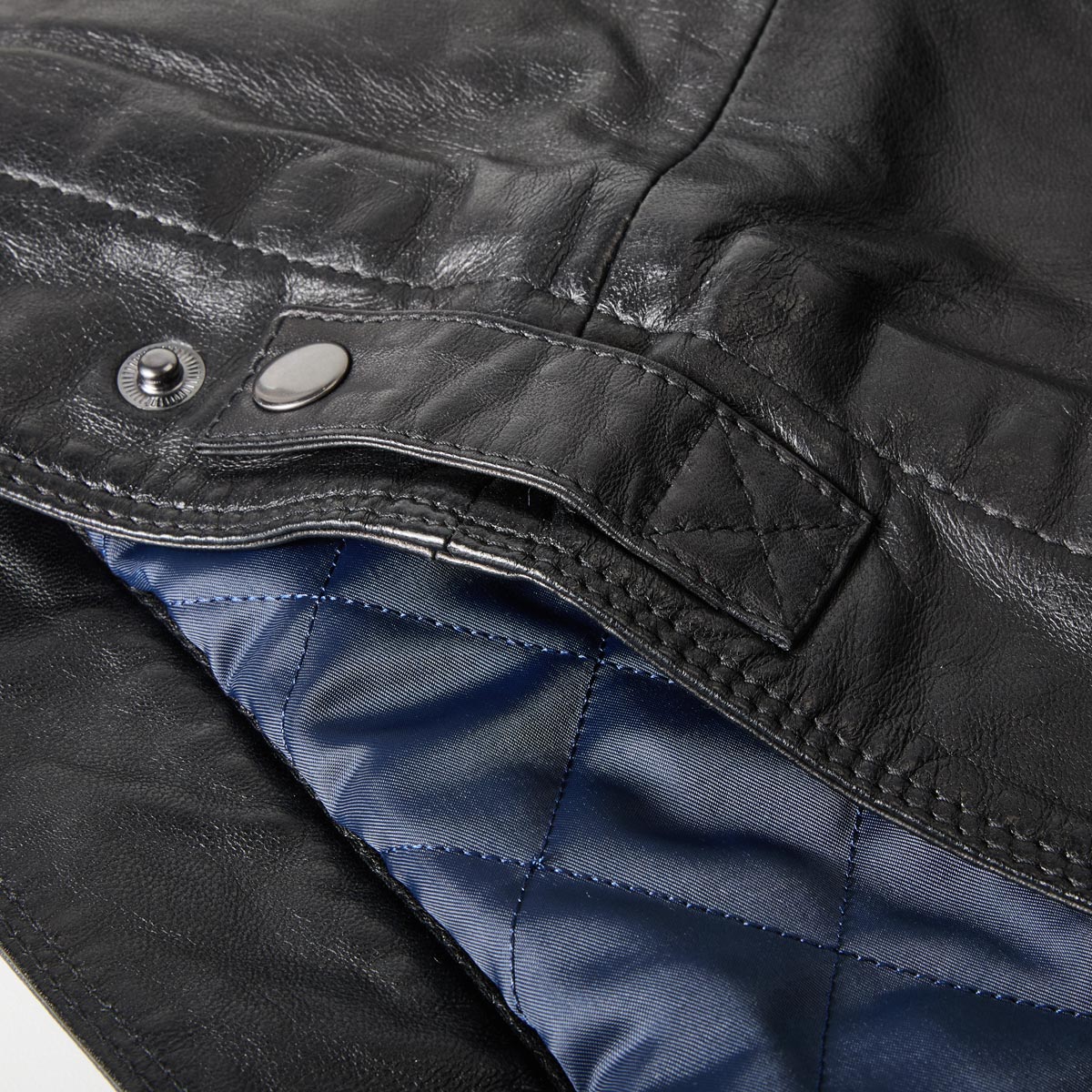North Lederjacke aus Lammleder schwarz