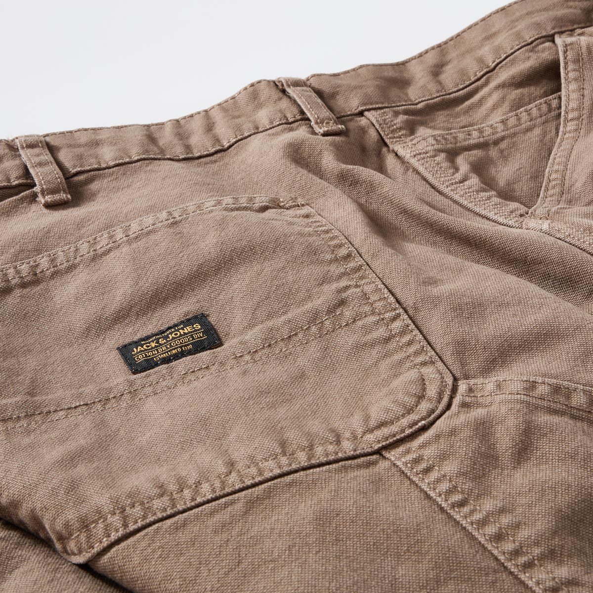 Jack&Jones 5-Pocket Jeans "Eddie" mit Hammerschlaufe, Loose Fit braun