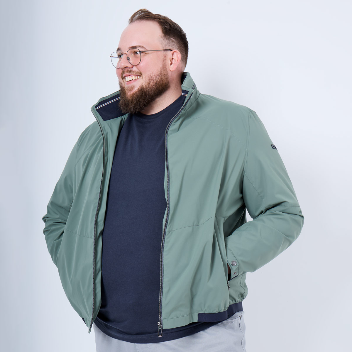 bugatti Freizeitjacke mit Stretch oliv bugatti Freizeitjacke mit Stretch oliv