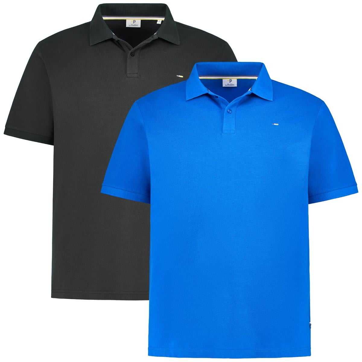 Pfundskerl Doppelpack Poloshirt Aus Baumwolle Farbe Schwarz/royalblau Größe, 4XL