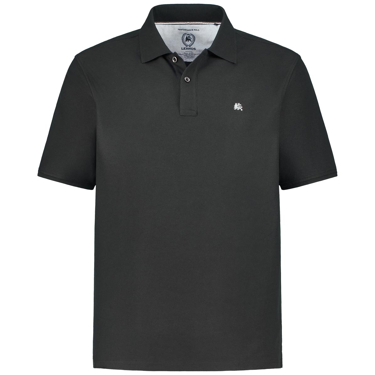 Lerros Poloshirt aus Baumwolle Farbe schwarz Größe: 3XL günstig online kaufen