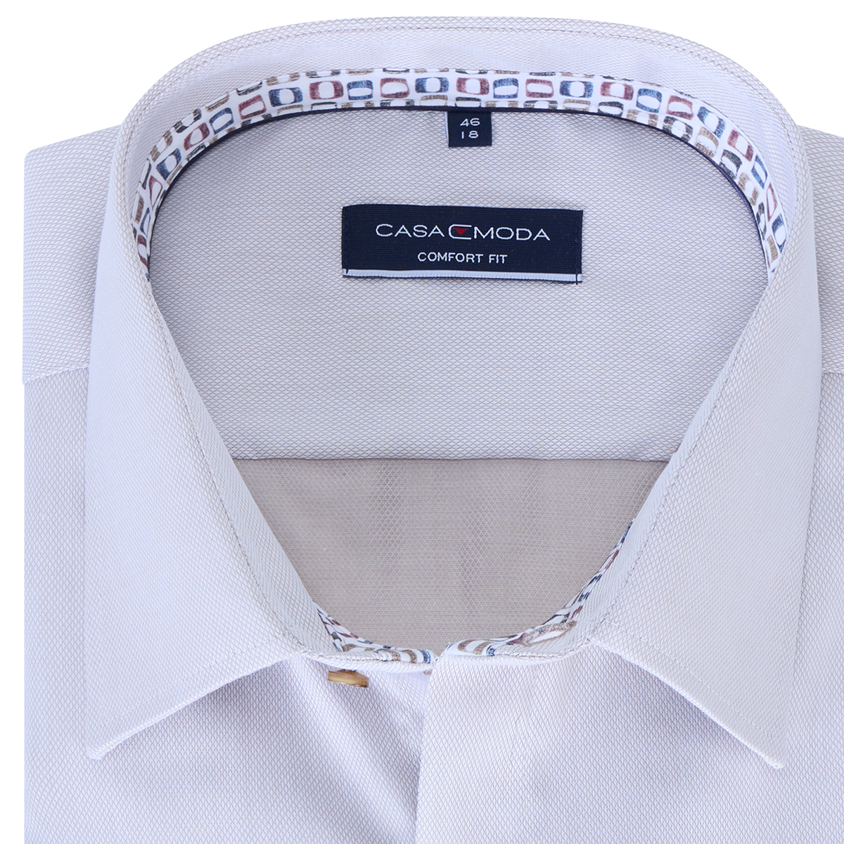 CASA MODA Bügelfreies Businesshemd, langarm beige