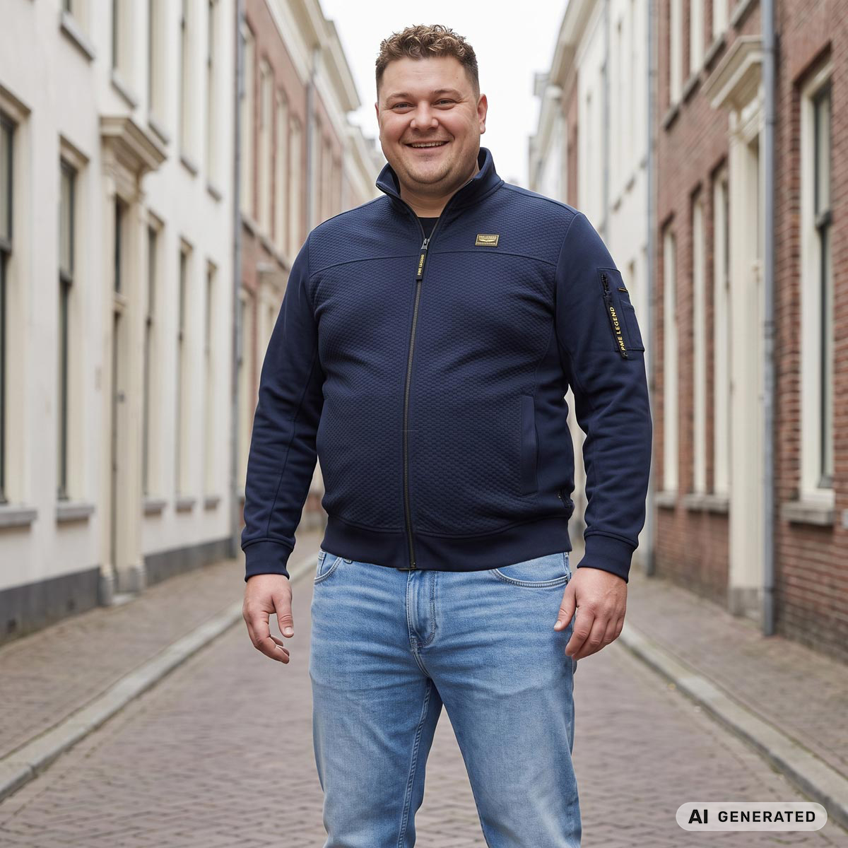 PME LEGEND Sweatjacke dunkelblau