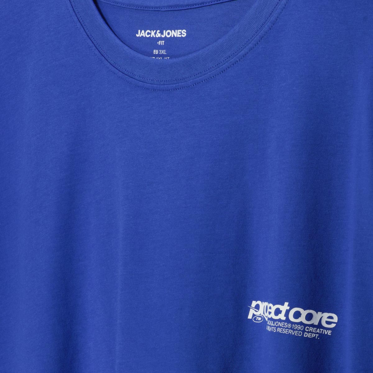 Jack&Jones T-Shirt mit Print auf Vorder-und Rückseite blau