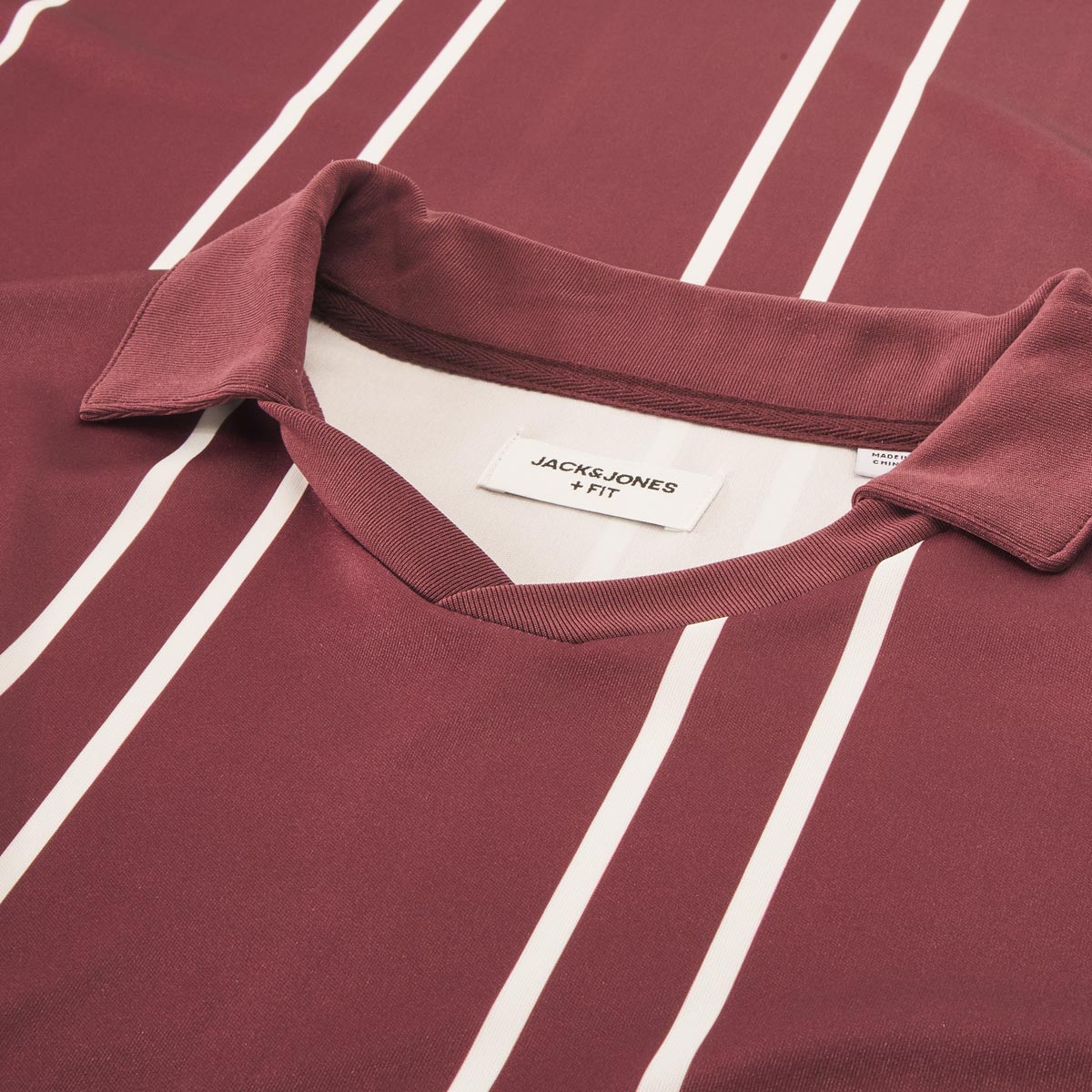 Jack&Jones Trikot-Shirt mit Stretch weinrot