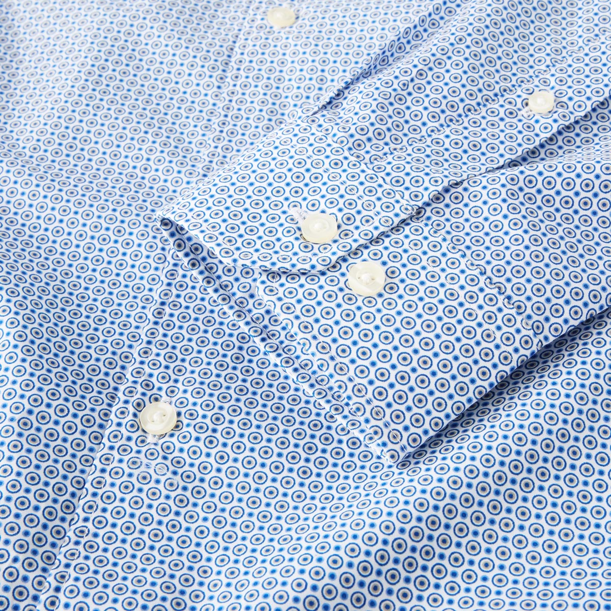 Pfundskerl Businesshemd mit Print blau