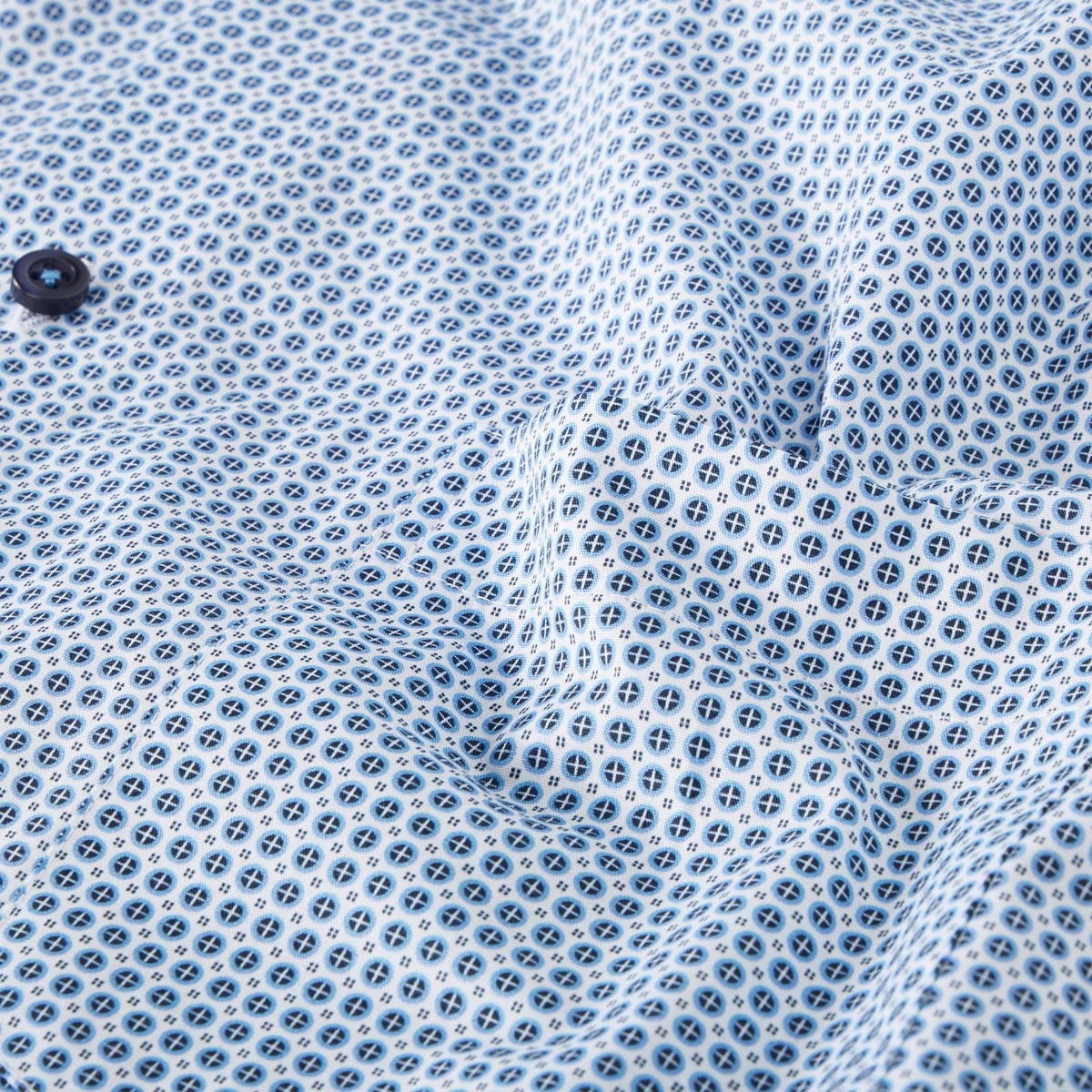 CASA MODA Businesshemd aus Baumwolle, pflegeleicht blau