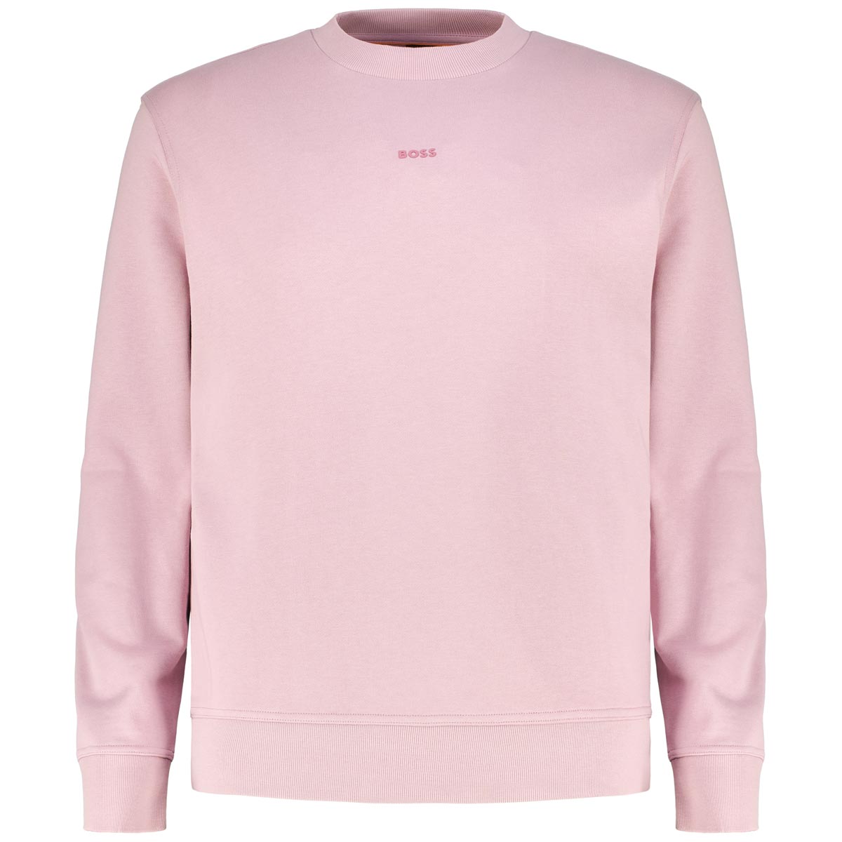 BOSS Sweatshirt aus Baumwolle Farbe altrosa Größe: 4XL günstig online kaufen