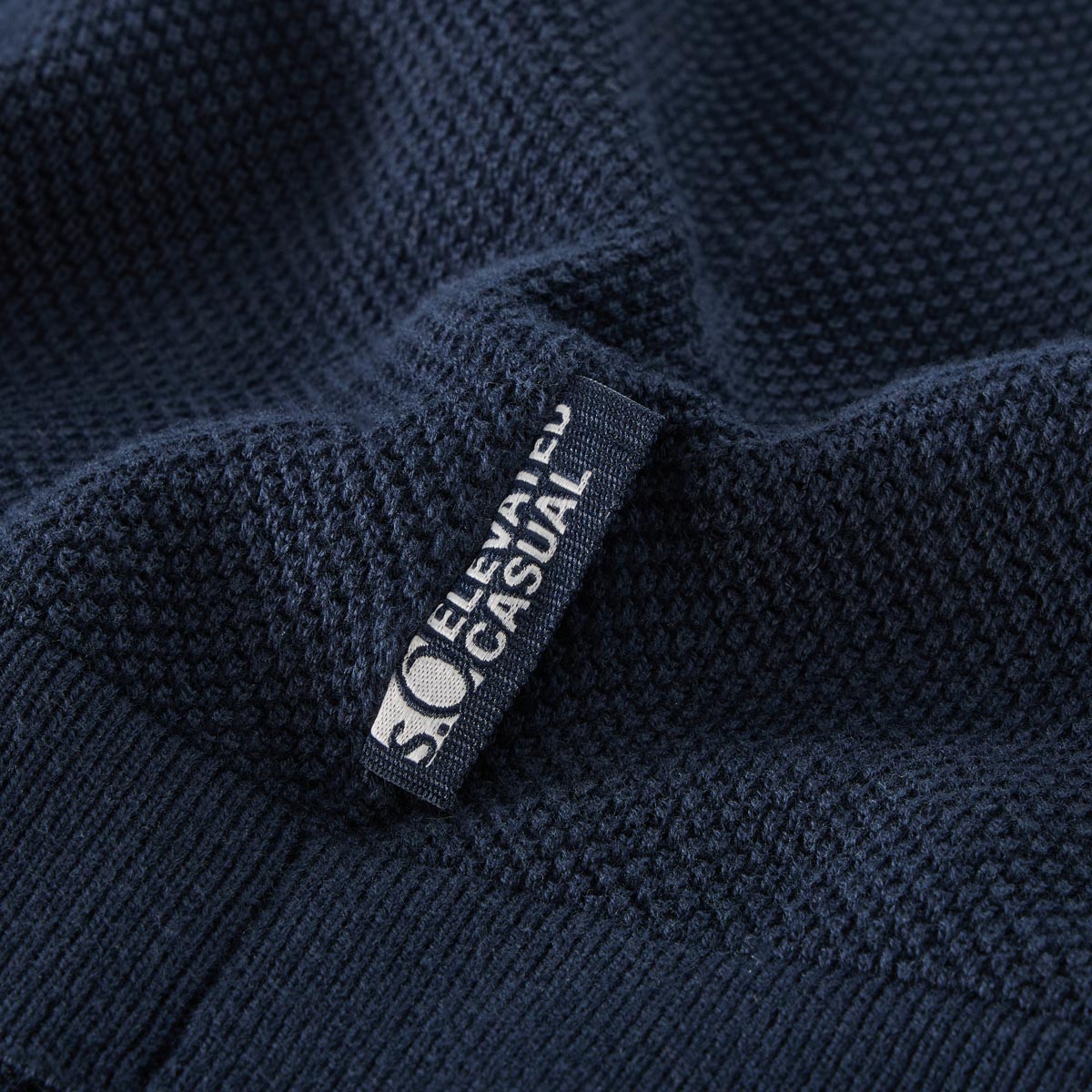 s.Oliver Strick-Poloshirt blau