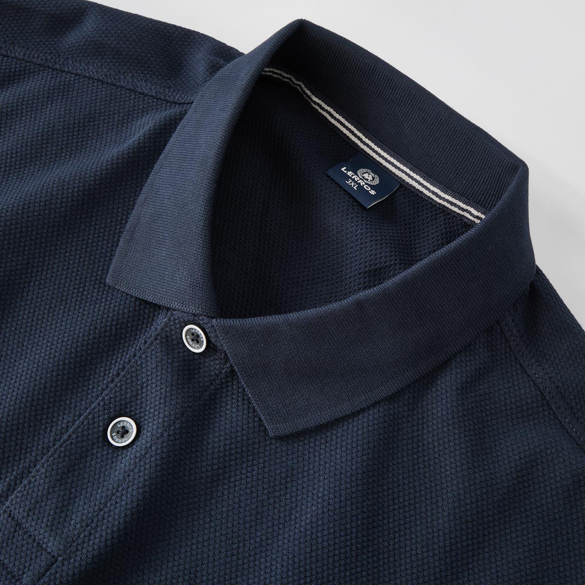 Lerros Poloshirt aus Baumwoll-Piqué blau