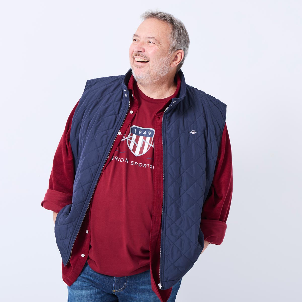 Gant Leichte Steppweste, wasserabweisend dunkelblau