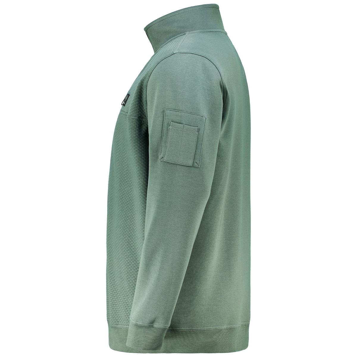 Lerros Troyer-Sweatshirt mit Stretch dunkelgrün