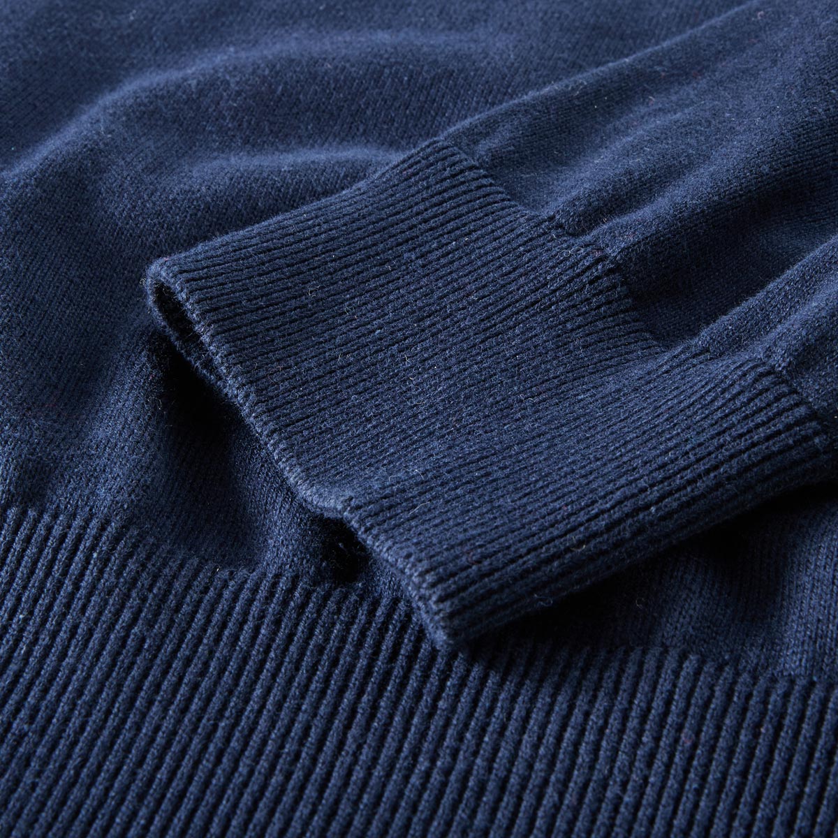 Pfundskerl Feinstrickpullover aus Baumwolle dunkelblau