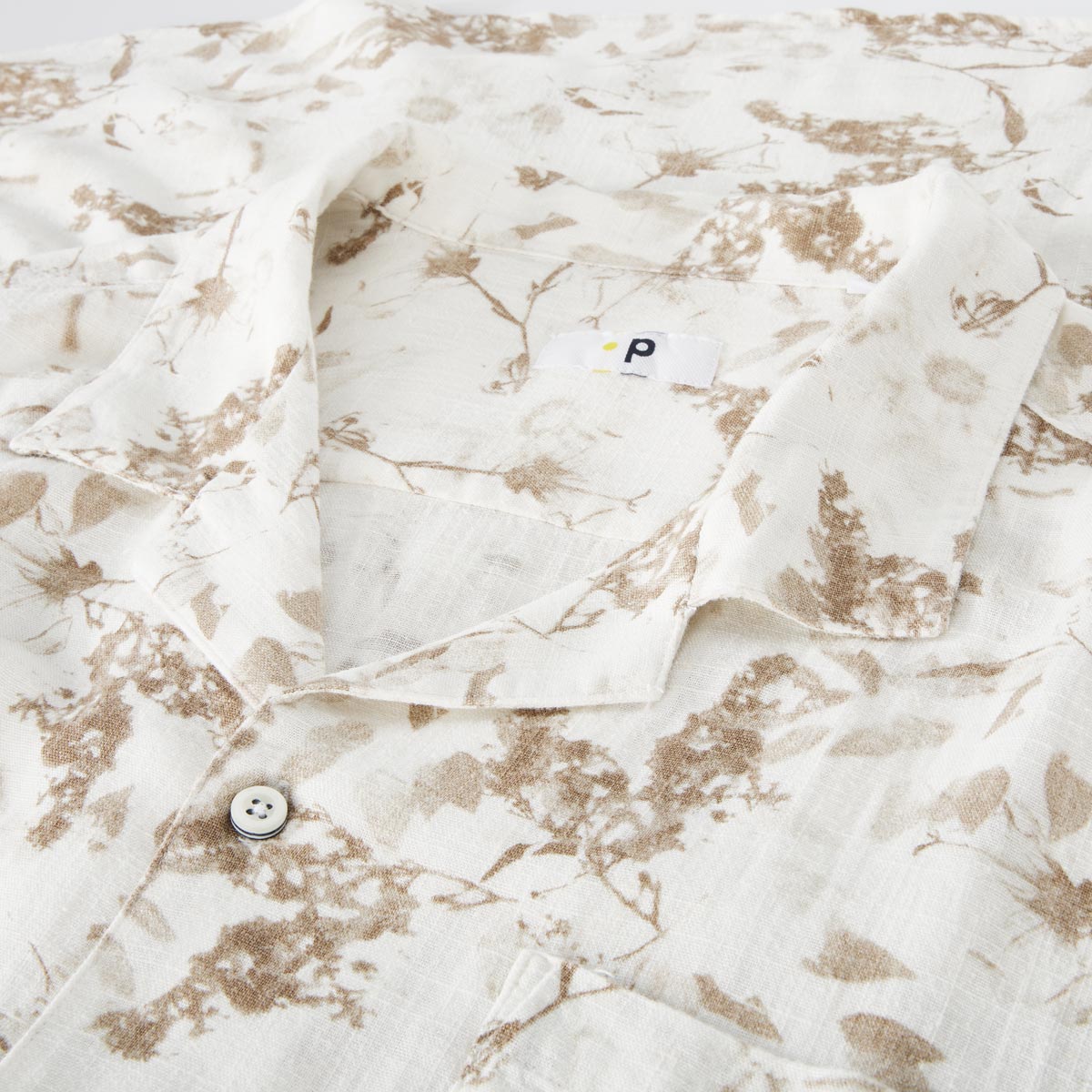 Pfundskerl Freizeithemd mit Leinen weiß