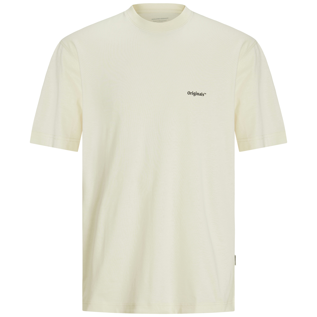 Jack&Jones T-Shirt mit Print auf Vorder- und Rückseite cremeweiß