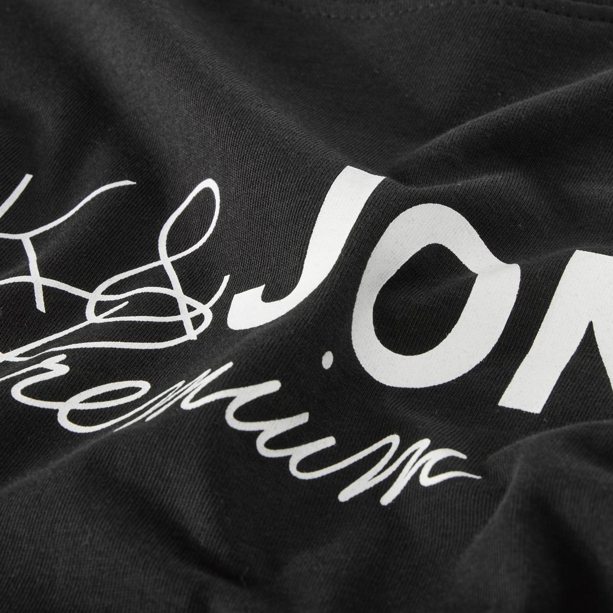 Jack&Jones T-Shirt aus Biobaumwolle schwarz