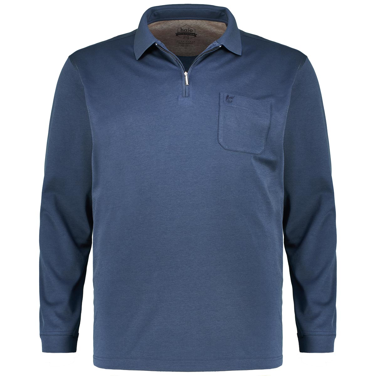 Hajo Poloshirt aus Baumwollmischung Farbe marine Größe: 5XL günstig online kaufen