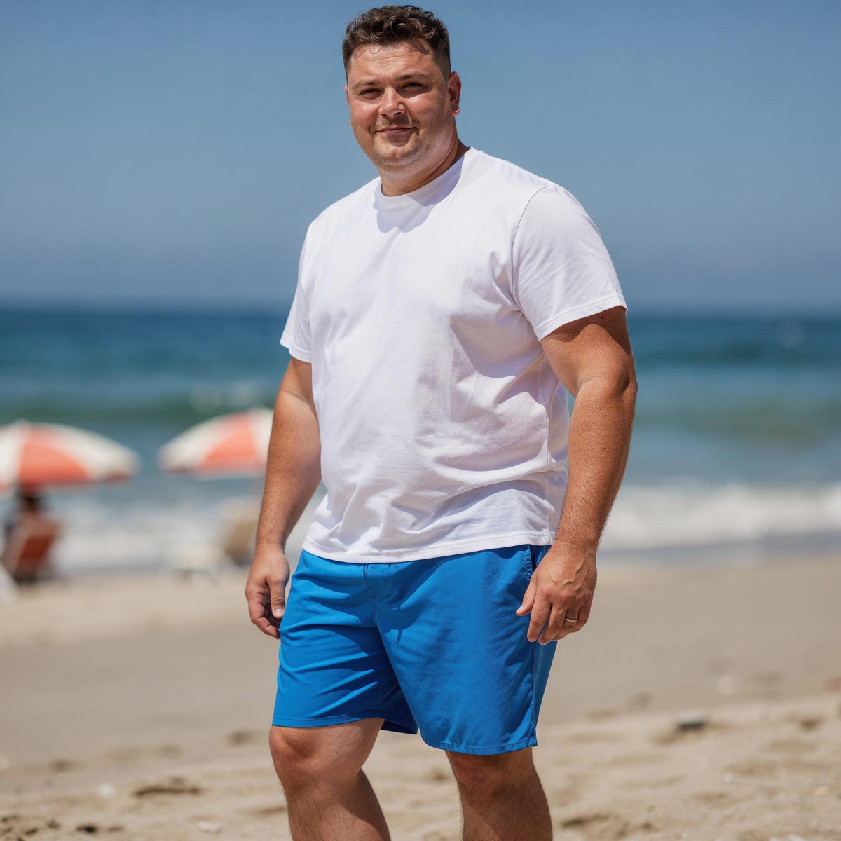 Pfundskerl Elastische Badeshorts für optimale Beweglichkeit  royalblau