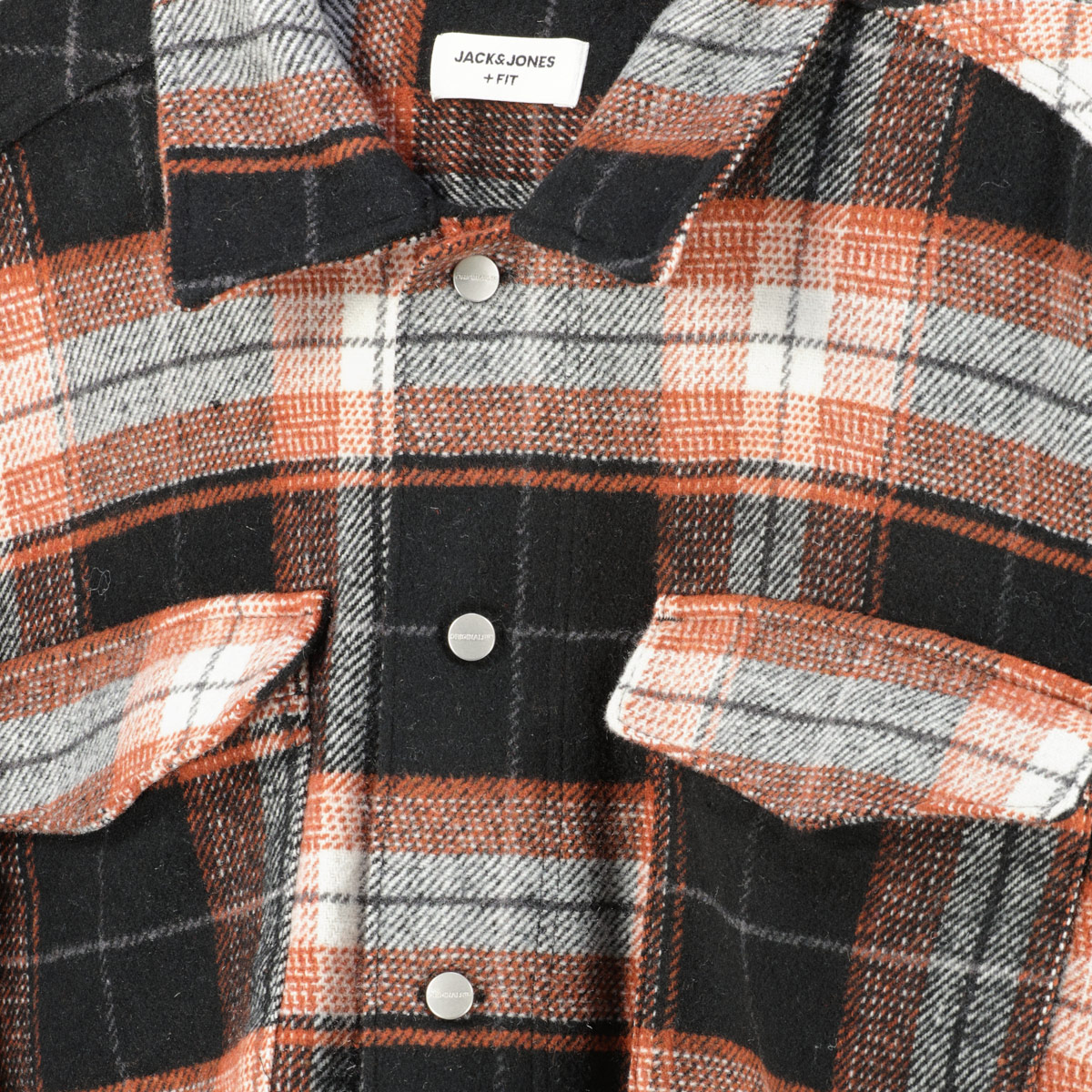 Jack&Jones Hemdjacke aus Wollmischung schwarz