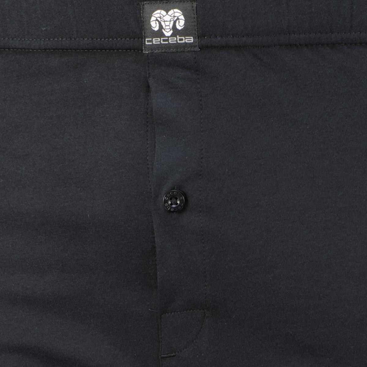 Ceceba Boxershorts aus Baumwoll-Jersey, Doppelpack schwarz