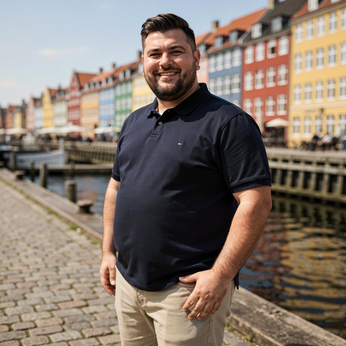 Tommy Hilfiger Poloshirt mit Stretch marine