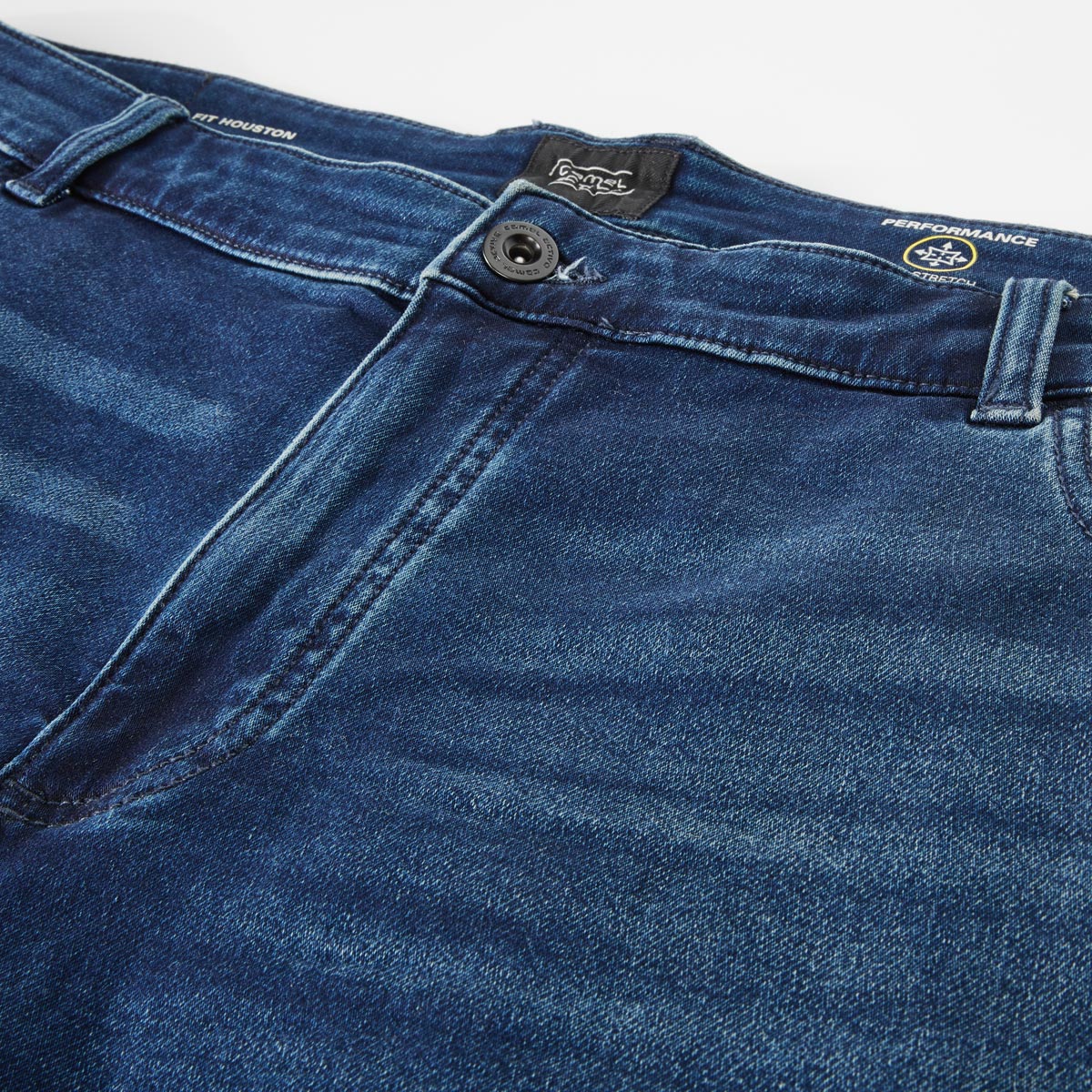 camel active Jeans-Shorts mit Stretch dunkelblau