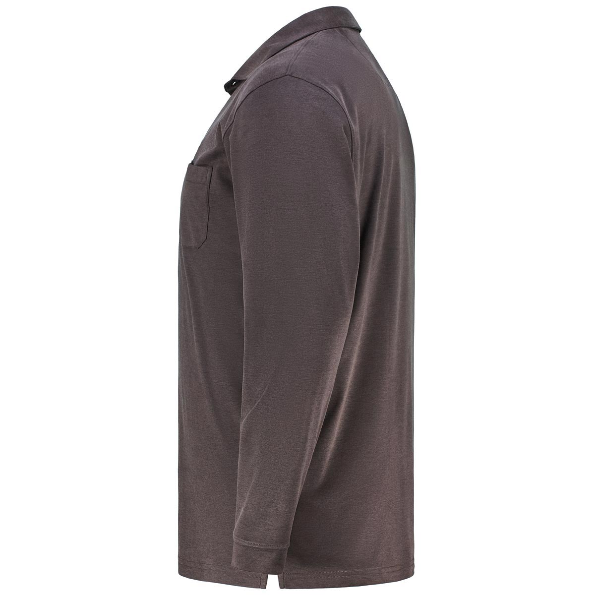 RAGMAN Poloshirt in Melange-Optik braun