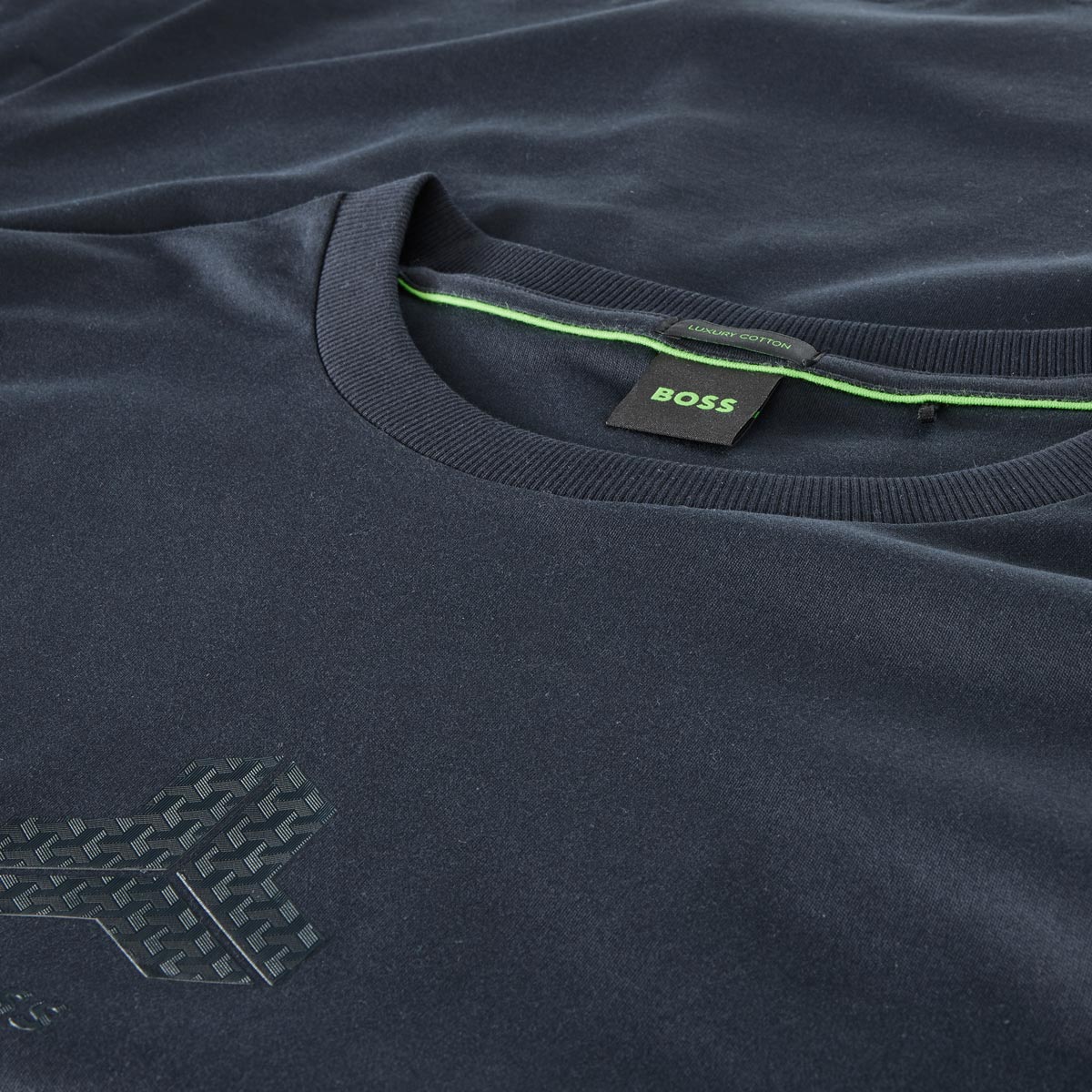 BOSS Longsleeve aus Baumwolle dunkelblau