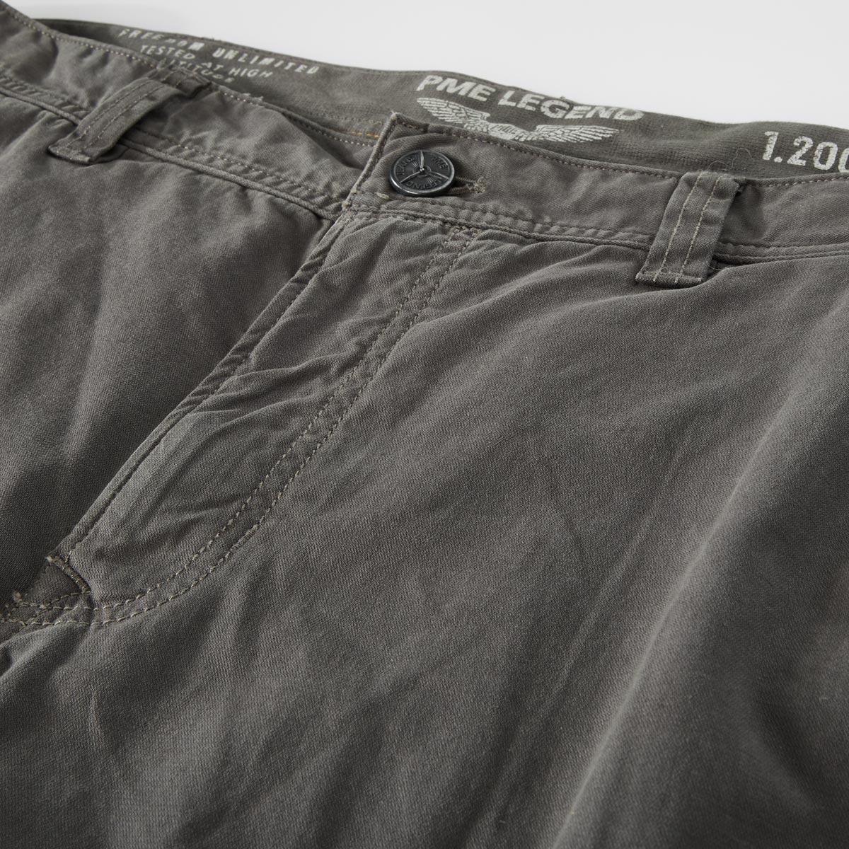 PME LEGEND Stretch-Cargo-Shorts "Rotor" anthrazit