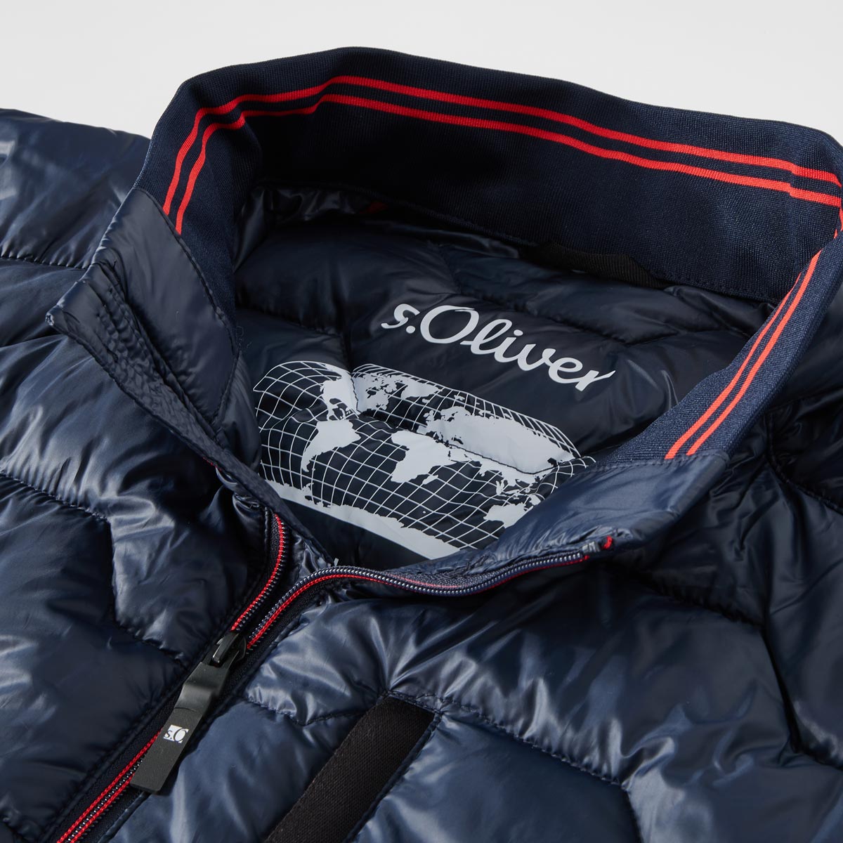 s.Oliver Steppjacke, wasserabweisend blau