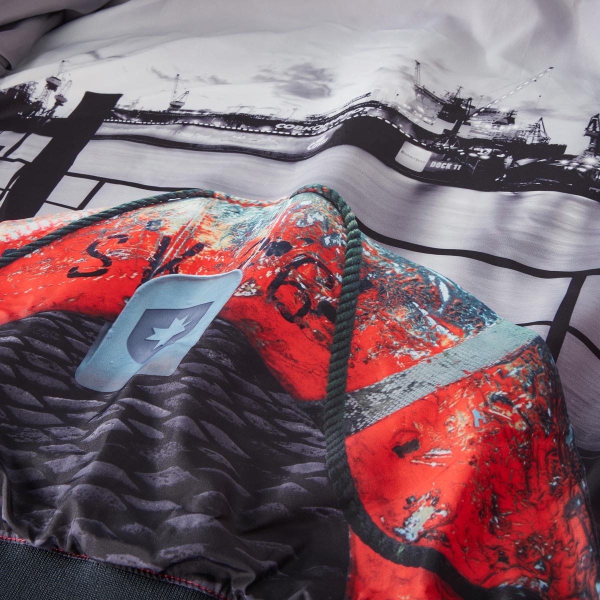 Wellensteyn Leichte Funktionsjacke im Blouson-Stil, wind- und wasserdicht rot/weiß