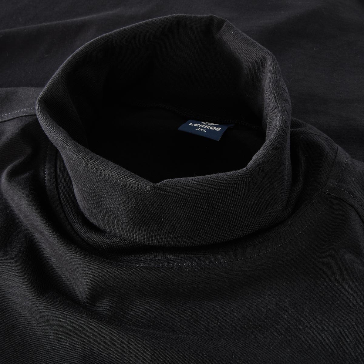 Lerros Rollkragenshirt aus Baumwolle schwarz