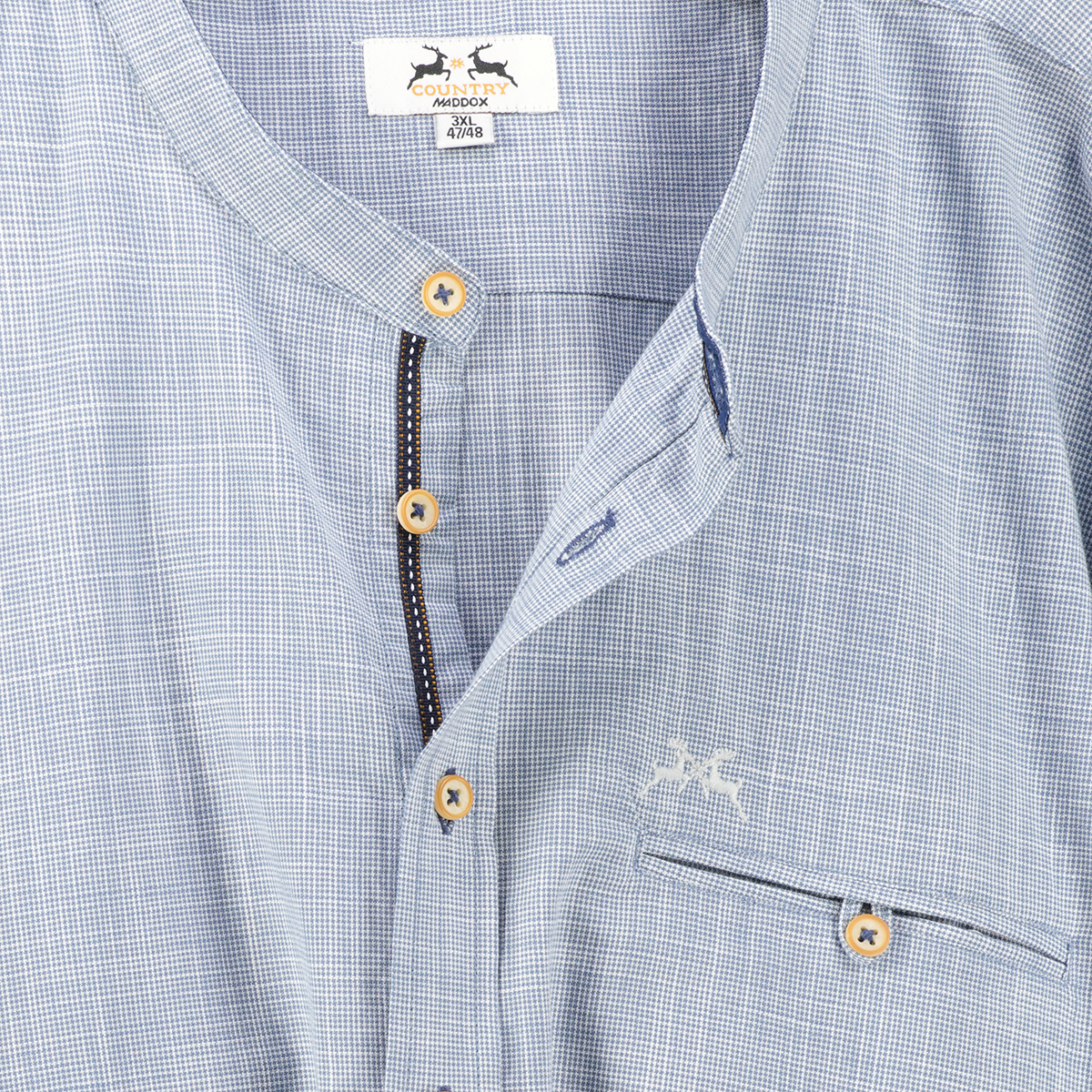 Maddox Trachtenhemd aus Baumwolle grau Maddox Trachtenhemd aus Baumwolle grau