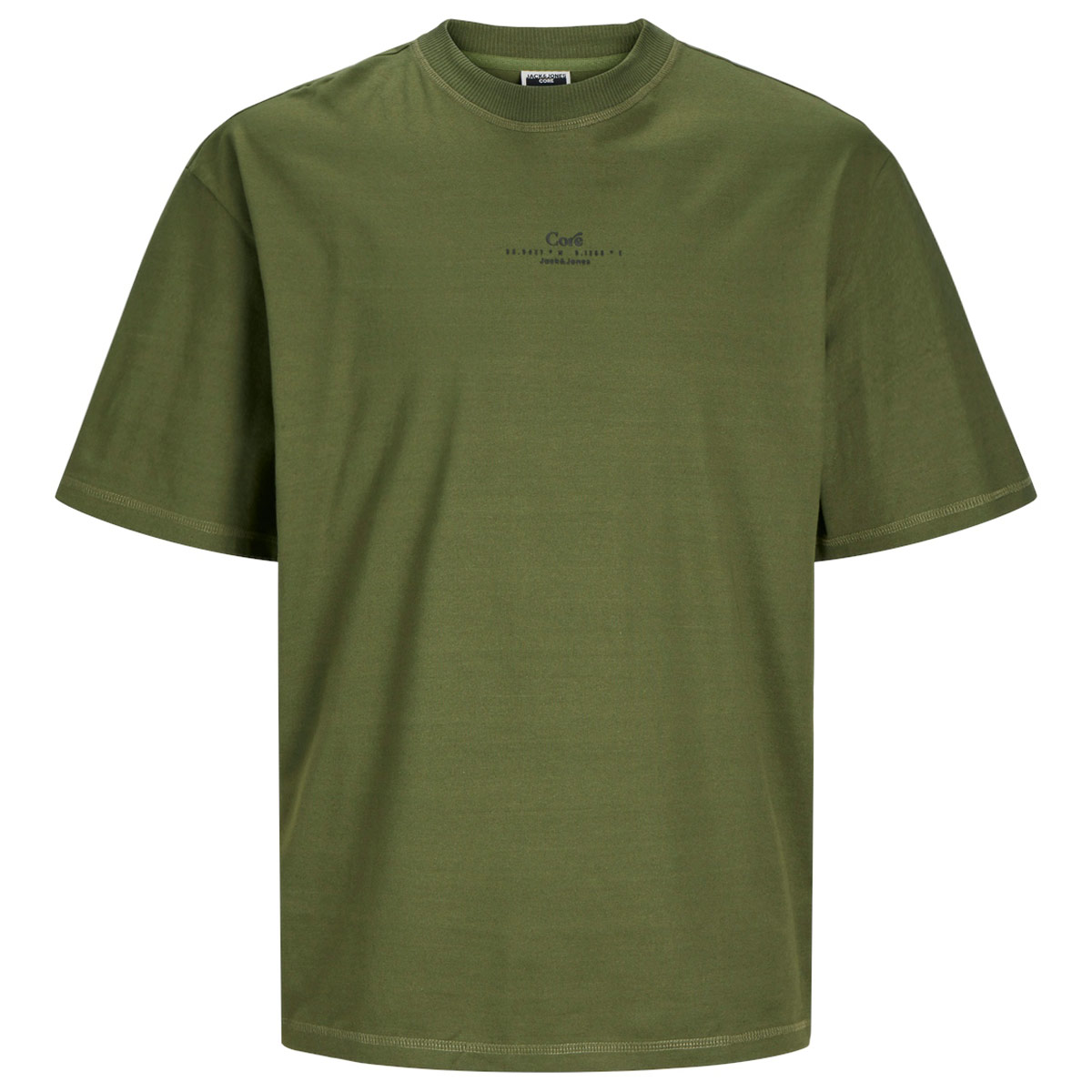 Jack&Jones T-Shirt mit Print auf Vorder- und Rückseite oliv