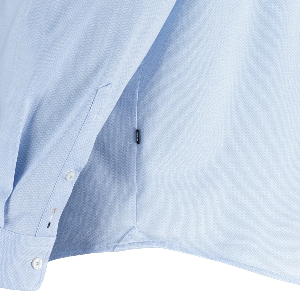 BOSS Freizeithemd aus Baumwoll-Jersey hellblau