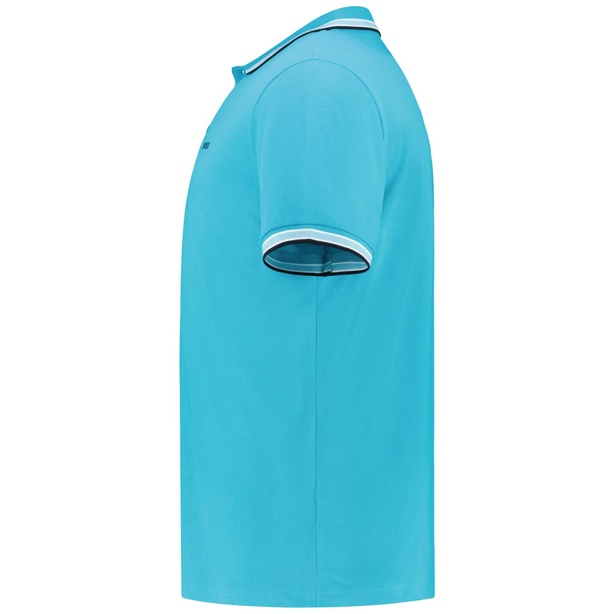 BOSS Poloshirt mit Kontrastdetails petrol