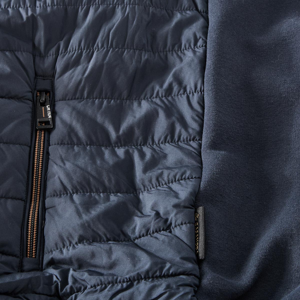 CASA MODA Sweatweste mit Steppbesatz marine